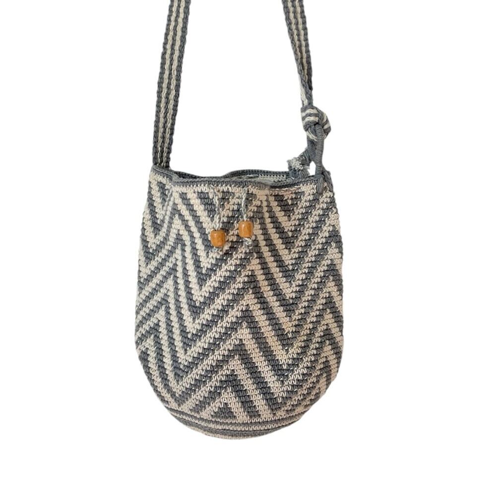 Altiplano HAND MADE CROCHET‎ DRAWSTRING BAG crossbody bucket